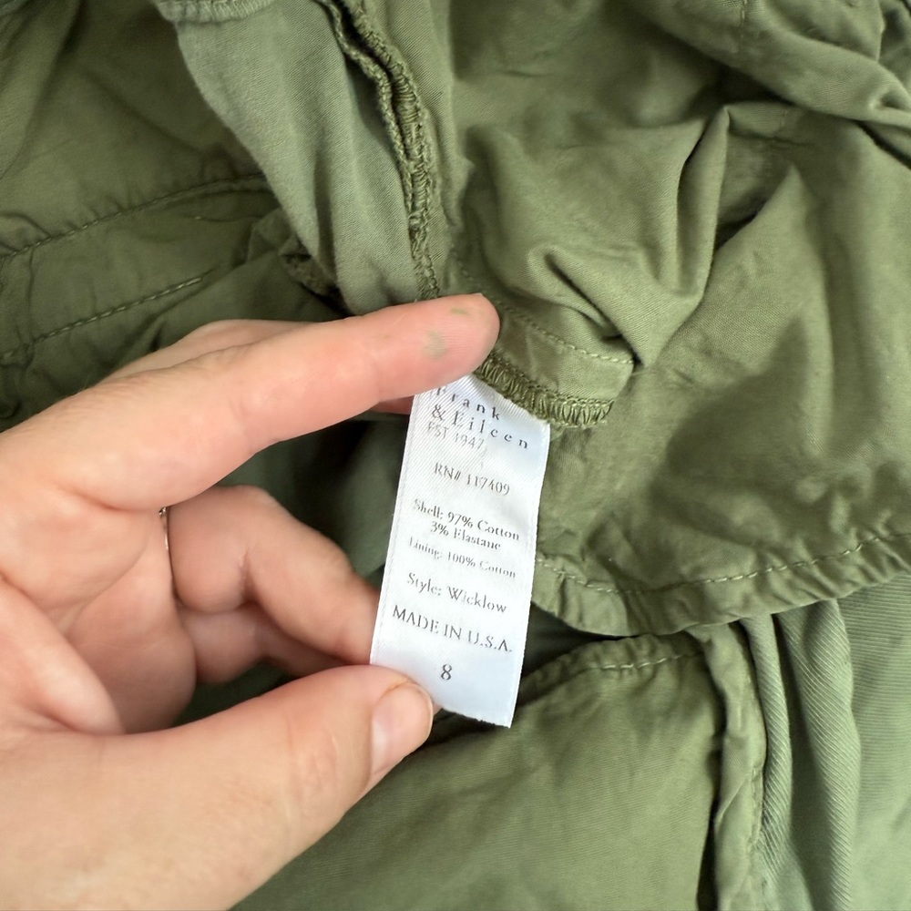 Frank & Eileen Wicklow The Italian Chino Green, size 8 - Picture 9 of 9